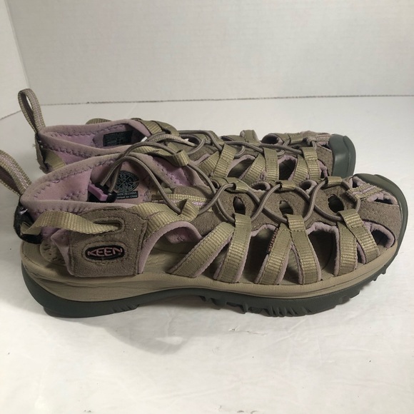 Keen Whisper Womens Size 8.5 Waterproof Trail Hiking Shoe Tan & Pink - Picture 2 of 7